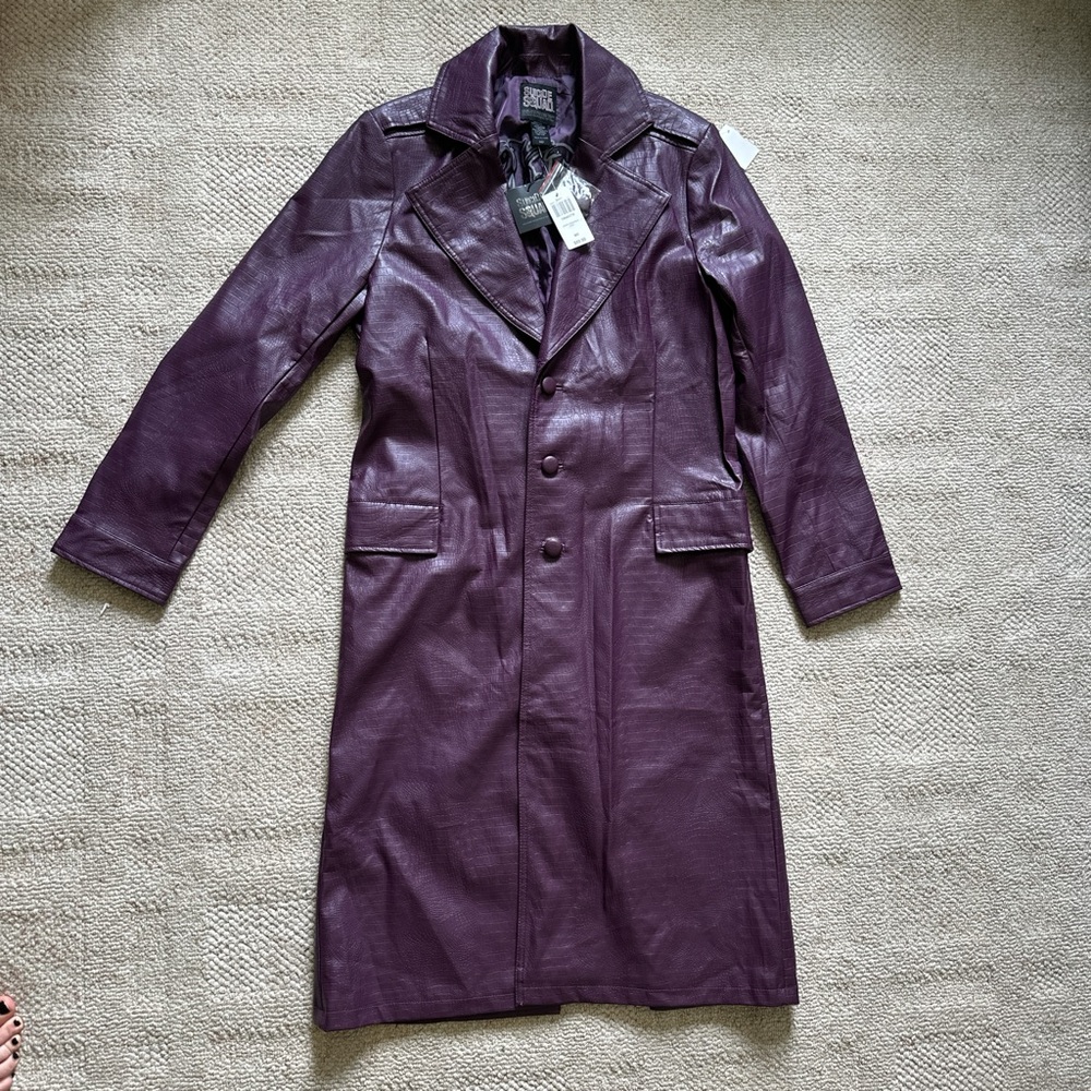 Hot Topic Suicide Squad Leather Trench Coat